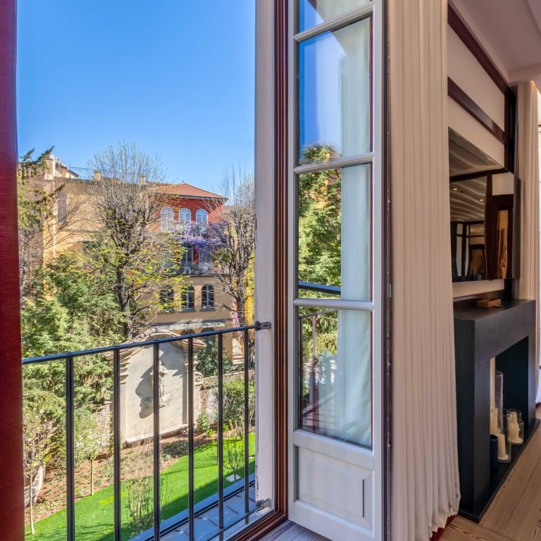A garden-view room at Portrait Milano Hotel, a luxury property enclosing a stunning piazza, in the Italian fashion capital. Photo: Handout