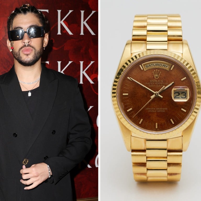 Bad Bunny watches are all about the cool factor. Photos: Getty Images, Handout