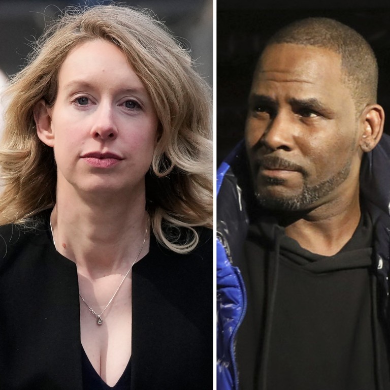 Danny Masterson, Elizabeth Holmes and R. Kelly are all serving time in prison. Photos: AP, AFP, TNS