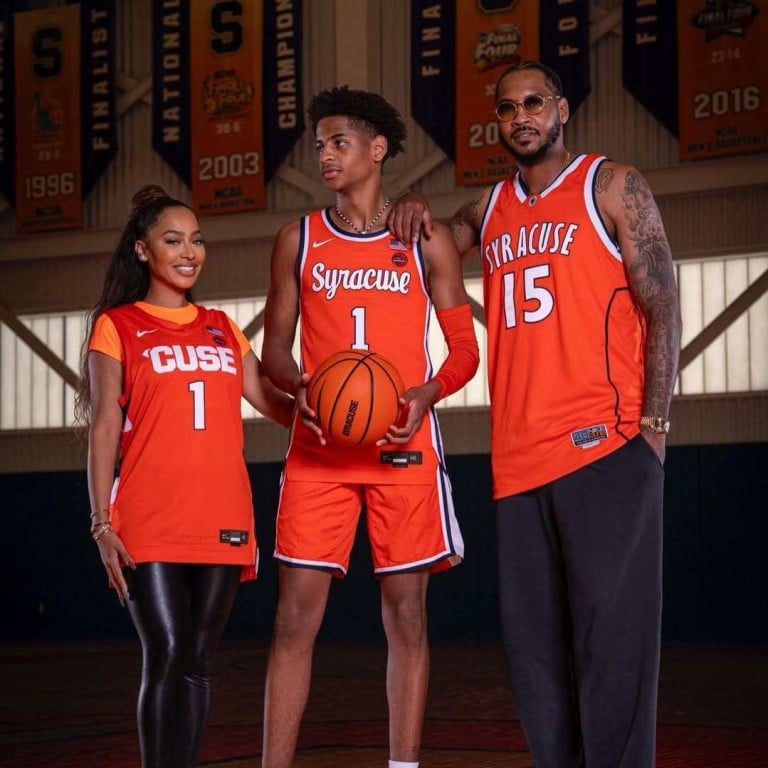 Kiyan Anthony is following in his NBA legend father Carmelo Anthony’s footsteps by joining Syracuse University. Photo: @kiyananthony/Instagram