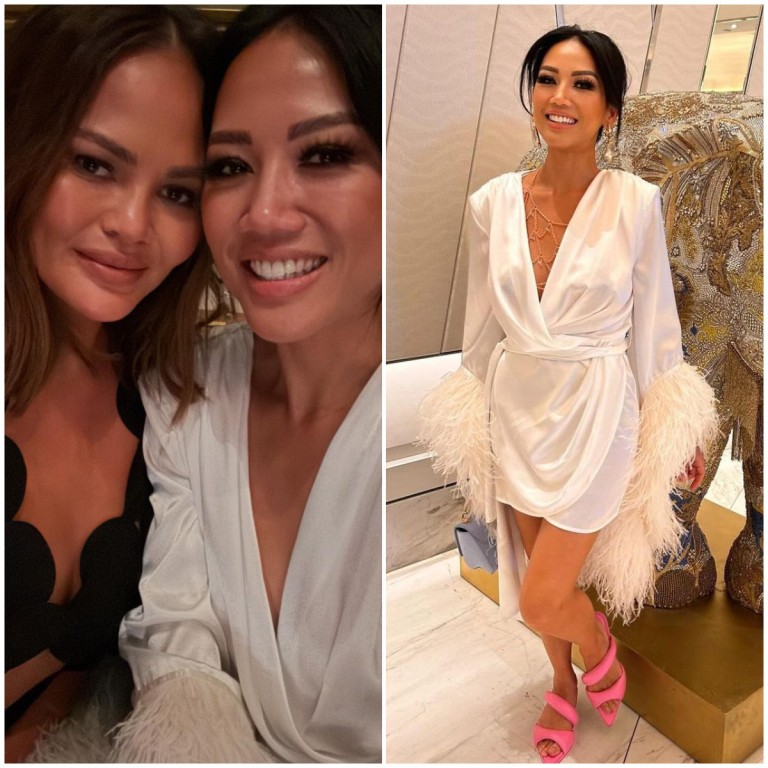 Chrissy Teigen’s half-sister Tina Teigen is just as glamorous and fun as she is. Photos: @chrissyteigen; @pepperthai2/Instagram