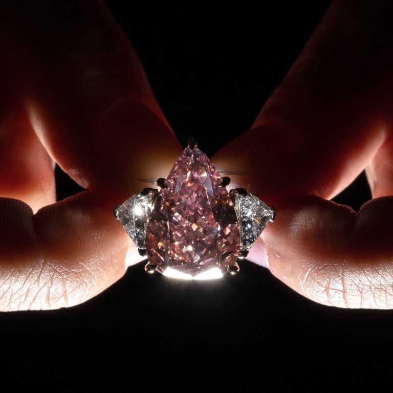 The Fortune Pink – an exceptionally rare 18.18-carat gemstone – sold to a private Asian collector for US$28.8 million at Christie’s Geneva in November 2022. Photo: AFP