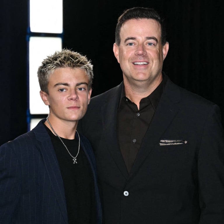 The Voice host Carson Daly stepped out with his son Jackson at MTV’s Video Music Awards last September. Photo: AFP