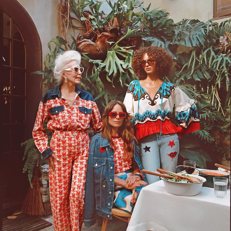 Milan-based lifestyle label La DoubleJ and Los Angeles-based denim brand Mother have collaborated on a delightfully . colourful collection named Ciao Mamma! Photo: Handout