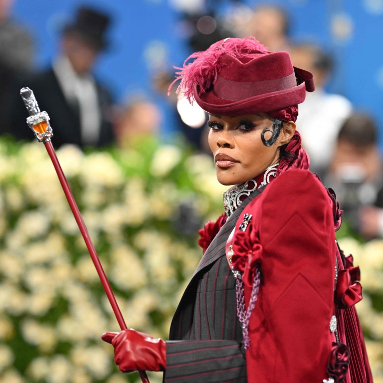Luxury houses are embracing a return to refined accoutrements, with this year’s Met Gala reflecting the trend as A-listers went all out in paying tribute to Black dandyism – among them, musician and actress Teyana Taylor. Photo: AFP