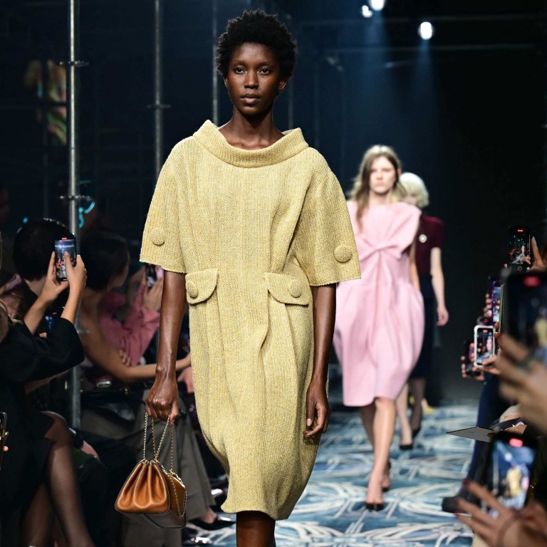 Chanel and Prada are among the big-name brands celebrating the humble button in recent collections, as seen here on Prada’s ready-to-wear fall/winter 2025-26 runway, at Milan Fashion Week in February. Photo: AFP