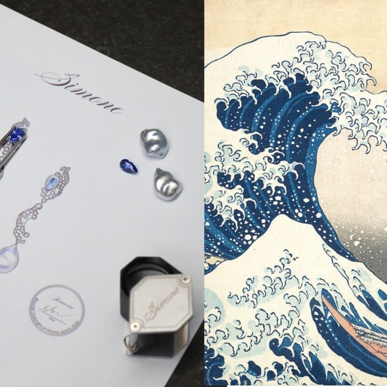 Hokusai’s The Great Wave off Kanagawa has inspired Simone Jewels’ Romance de L’Art Nouveau jewellery. Photo: Ran