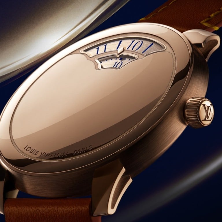 Louis Vuitton’s Tambour Convergence in rose gold. Photo: Handout