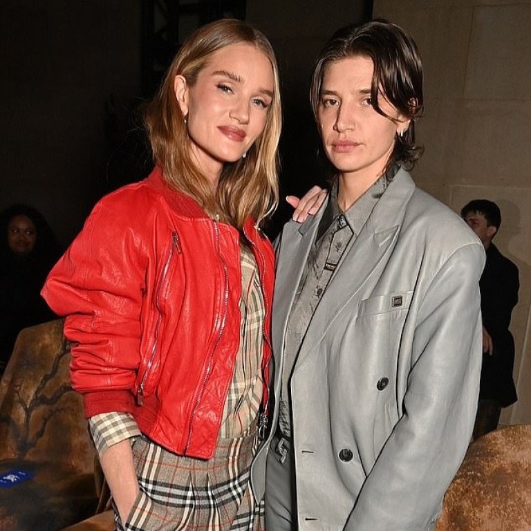 Rosie Huntington-Whiteley (left) and Florence Huntington-Whiteley (right) at a Burberry show in February. Photo: @florence.uk/Instagram