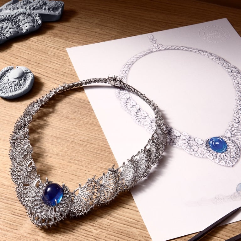 Cartier’s latest high jewellery collection En Équilibre is centred on vivid necklaces with diamonds, emeralds, sapphires and onyx. Photo: Handout