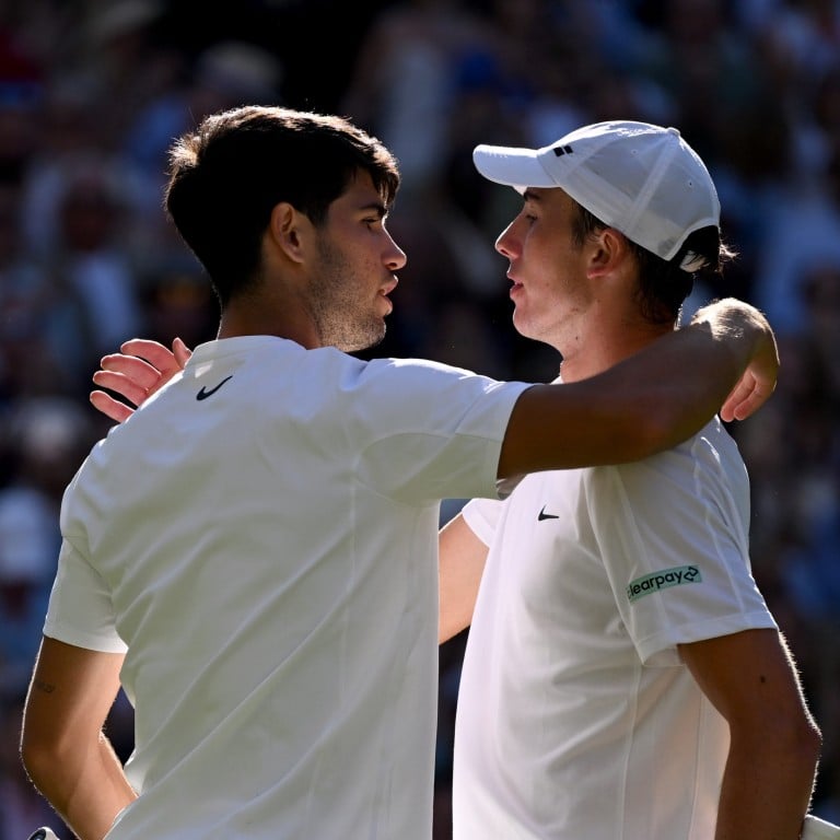 Meet wildcard Oliver Tarvet, who stunned against world No 2 Carlos Alcaraz at Wimbledon on July 2. Photo: Xinhua