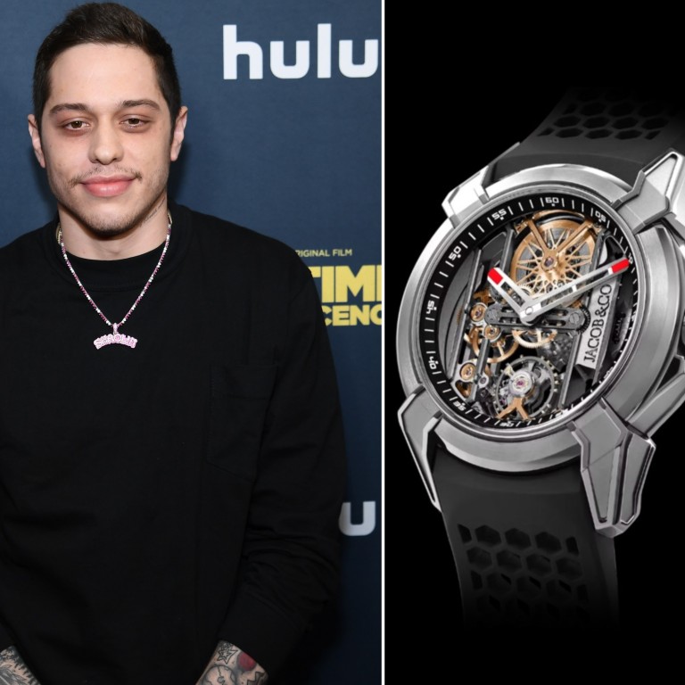 Pete Davidson has a flashy watch collection. Photos: Getty Images; Jacob & Co.