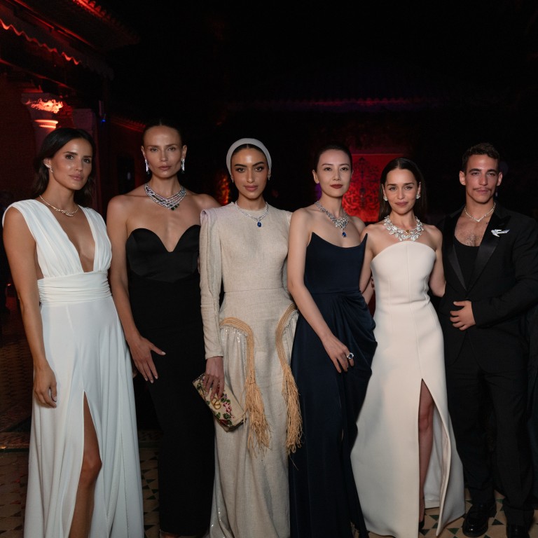 Alex Riviere, Natasha Poly, Yara Alnamlah, Gao Yuan Yuan, Emilia Clarke, Miguel Herran, Kelly Rutherford and Anne Watanabe attend Chaumet’s latest high jewellery launch event in Marbella, Spain. Photo: Chaumet