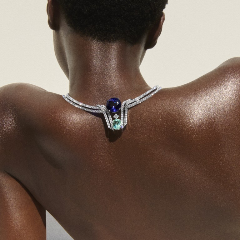 For 2025, streamlined silhouettes and geometric splendour are central to new high jewellery designs in the Labirinti Gucci line, the maison’s celebration of Italian gardens. Photo: Handout
