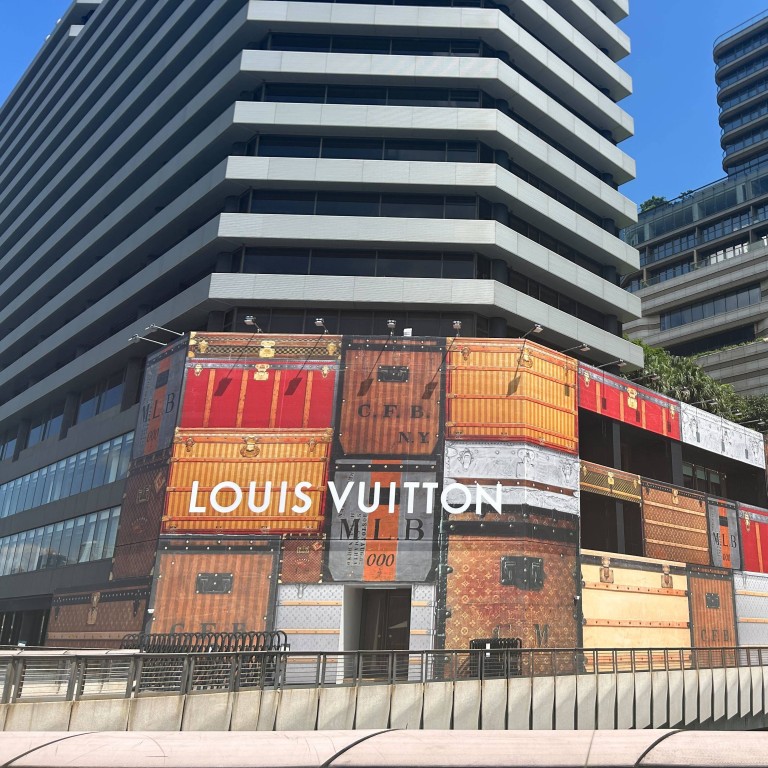 Louis Vuitton has put up scaffolding at K11 Musea as it gets ready to open a new store in the Hong Kong luxury mall. Photo: Hyewon Lee