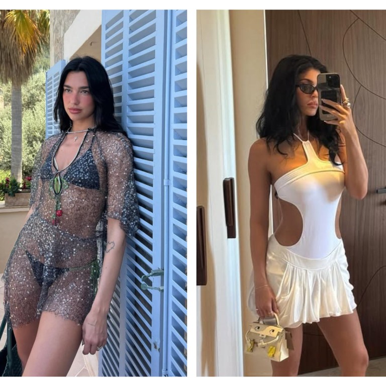 Dua Lipa, Kylie Jenner and Hailey Bieber have all rocked stylish beach looks this summer. Photos: @haileybieber; @kyliejenner; @dualipa/Instagram