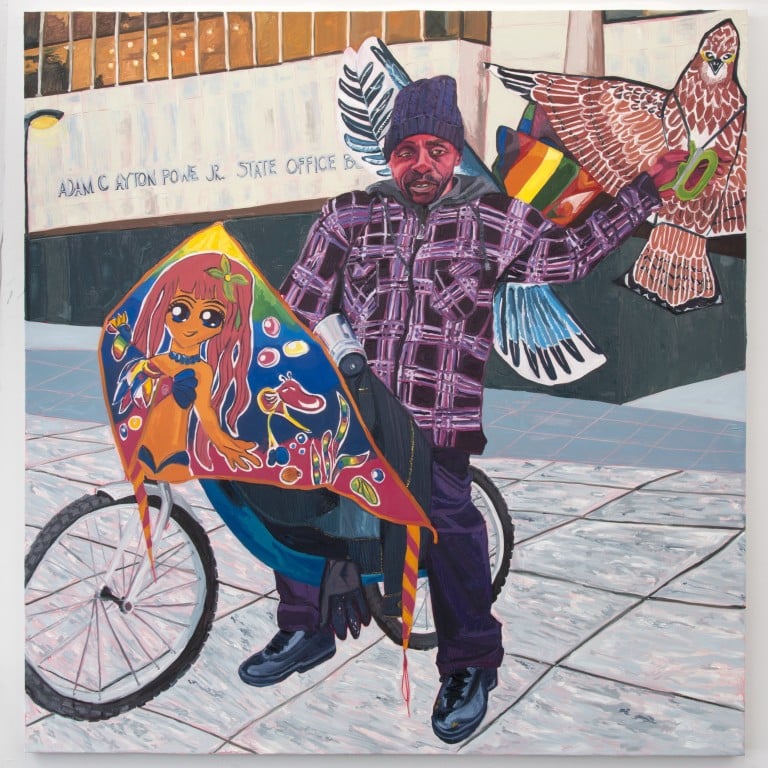 Jordan Casteel’s Kevin the Kiteman (2016), part of the Studio Museum in Harlem collection. Photo: Handout