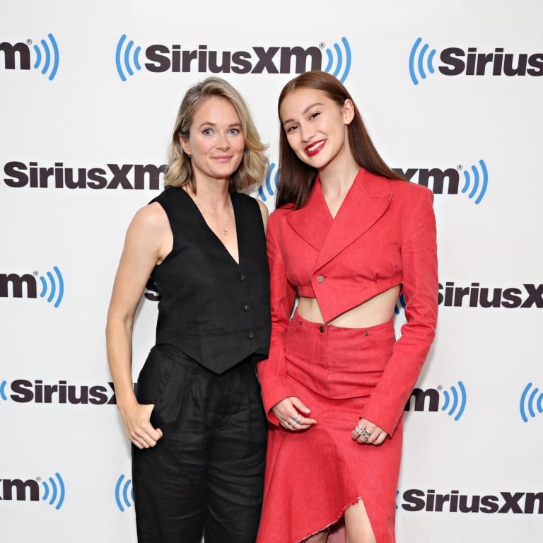 Rachel Blanchard and Lola Tung visit the SiriusXM Studios in New York, in 2023. Photo: Getty Images