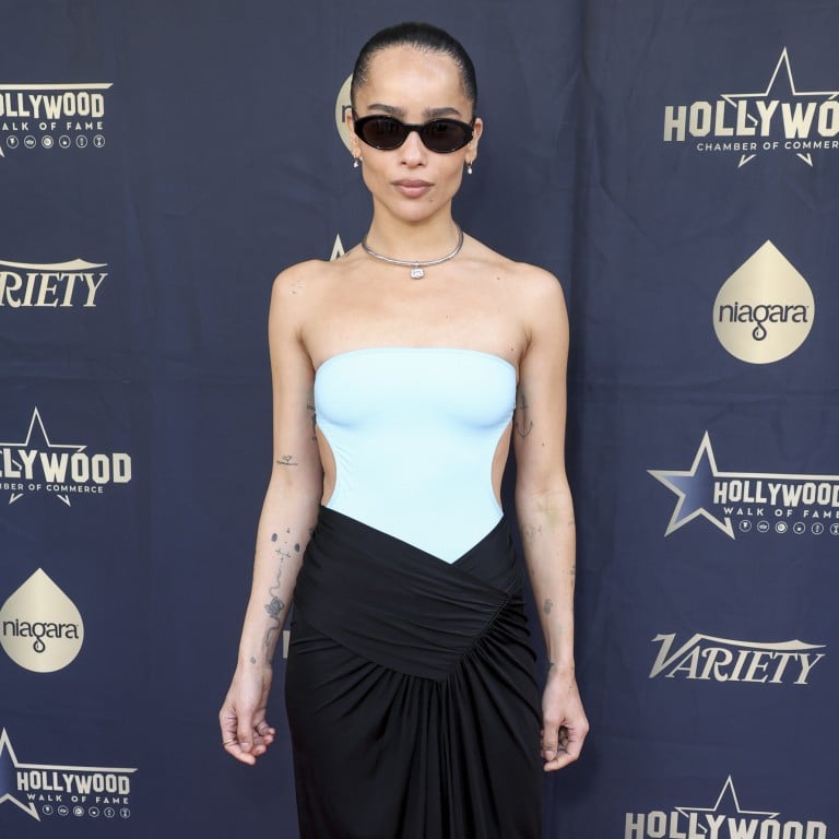 Zoë Kravitz, the daughter of musician Lenny Kravitz and actress Lisa Bonet, wears Saint Laurent in Los Angeles, in March 2024. Photo: Variety via Getty Images