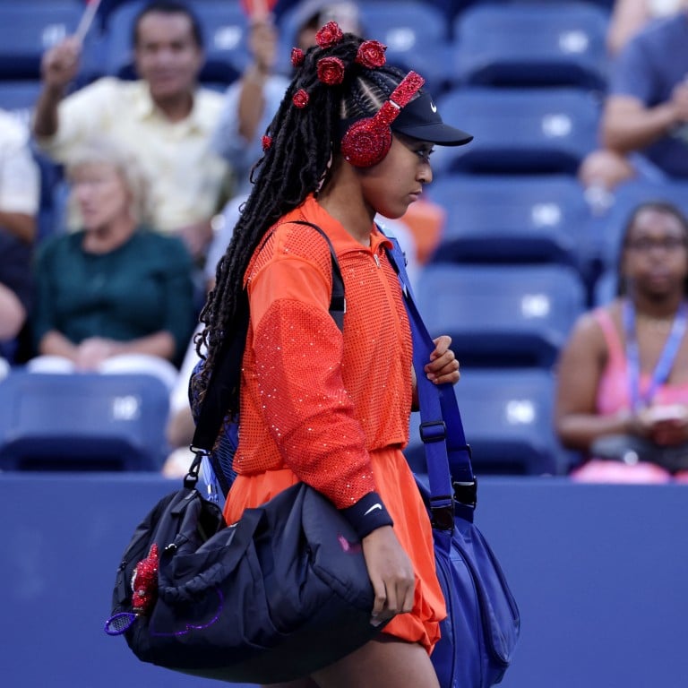 Japan’s Naomi Osaka at Flushing Meadows in New York for the US Open, with a Labubu on her bag. Photo: Reuters