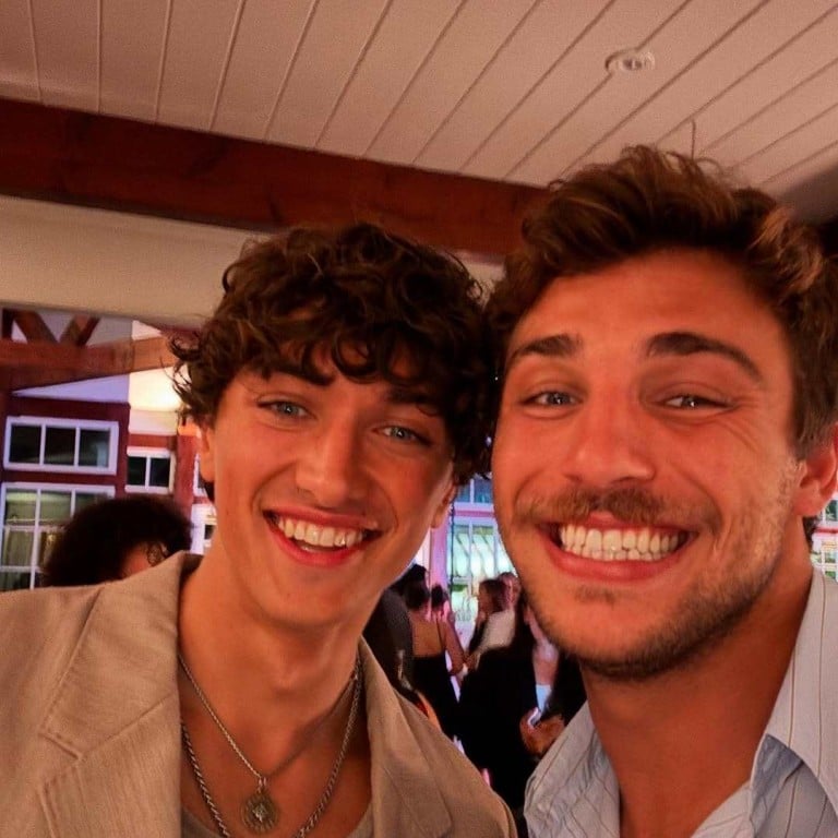 Tanner Zagarino with his The Summer I Turned Pretty co-star Gavin Casalegno. Photo: @tannerzagarino/Instagram