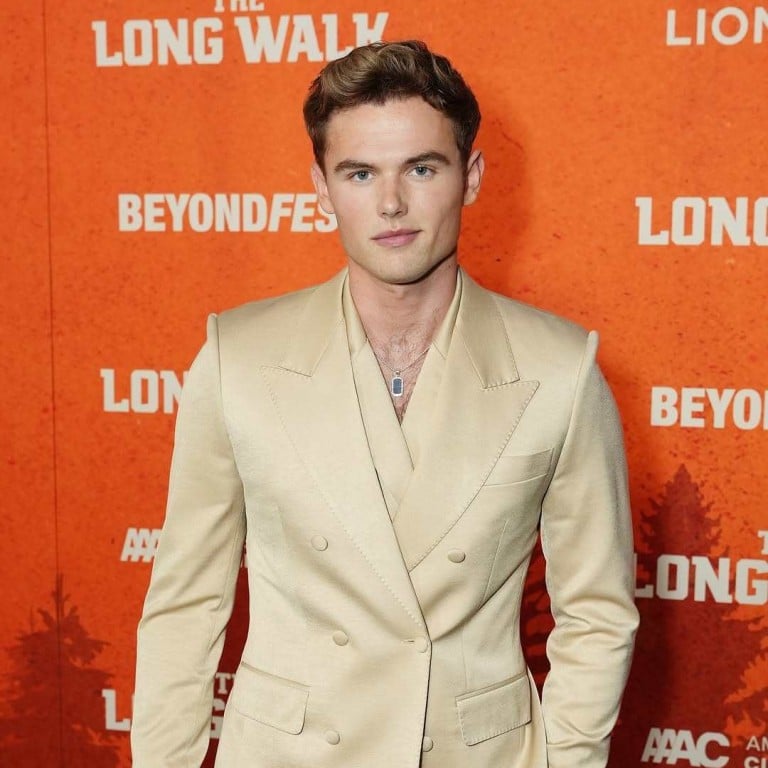 Garrett Wareing promoting his new film The Long Walk. Fans think he and TSITP’s Lola Tung are dating. Photo: @garrettwareing/Instagram