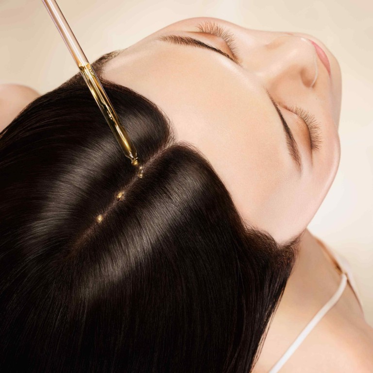 Slow down and apply products such as Guerlain’s Abeille Royale Scalp and Hair Youth-Oil-in Serum – your hair will thank you later. Photo: Handout