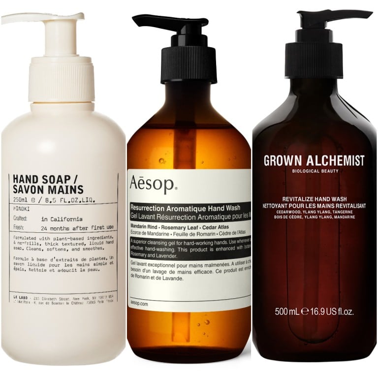 Products from Le Labo, Aesop and Grown Alchemist to keep your hands soft all year round. Photos: Handout