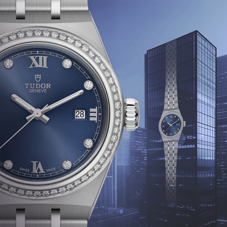 Tudor is well known for the colour blue. Now, the iconic Royal watch is also available with a blue dial. Photo: Handout