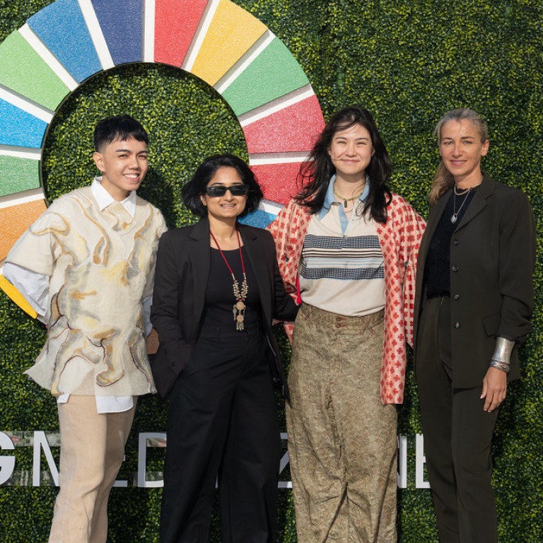 The speakers – and moderator, Redress’ Christina Dean (right) – of last month’s Designing Circular Futures panel, hosted by the UN’s Fashion and Lifestyle Network. Photo: Handout