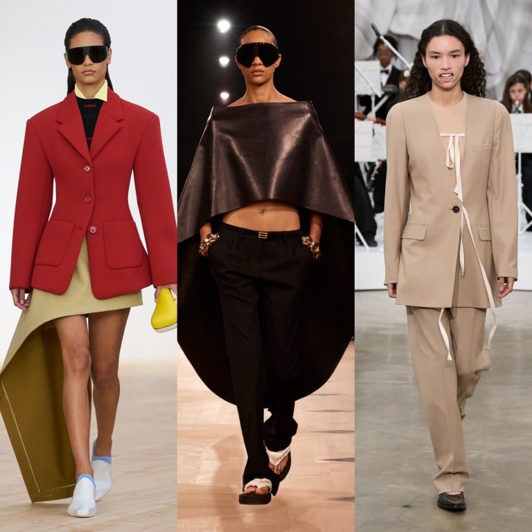 From left: Looks from the Loewe, Balenciaga and Maison Margiela spring/summer 2026 ready-to-wear collections. Photos: EPA; handout