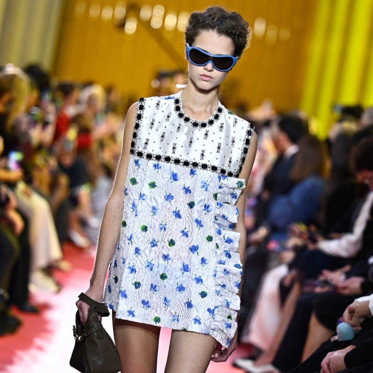 The Miu Miu show at Paris Fashion Week was a celebration of work and what it means as “a symbol of care and love”. Photo: AFP