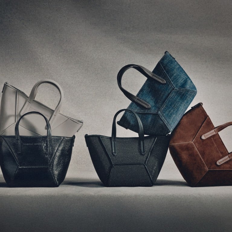 Brunello Cucinelli’s BC Duo bag is gorgeously geometric. Photo: Handout