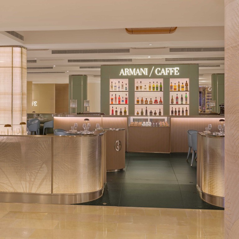 Armani/Caffè at Pacific Place in Hong Kong, brought to life by the late Giorgio Armani’s architectural team. Photo: Handout