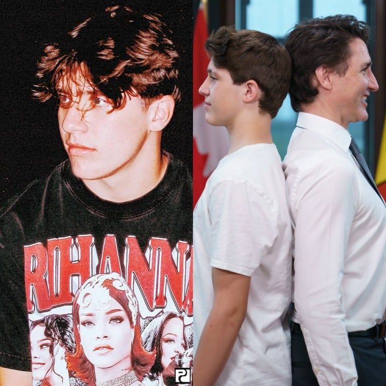 Justin Trudeau’s eldest son, Xavier, is a rapper who performs under the name Xav. Photos: @xavtrudeau_/Instagram, @JustinTrudeau/X