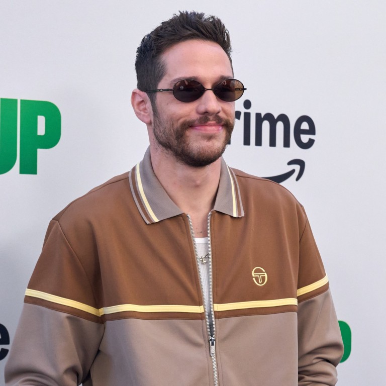 Pete Davidson wore a Sergio Tacchini tracksuit to the world premiere of The Pickup in Los Angeles, in July. Photo: EPA