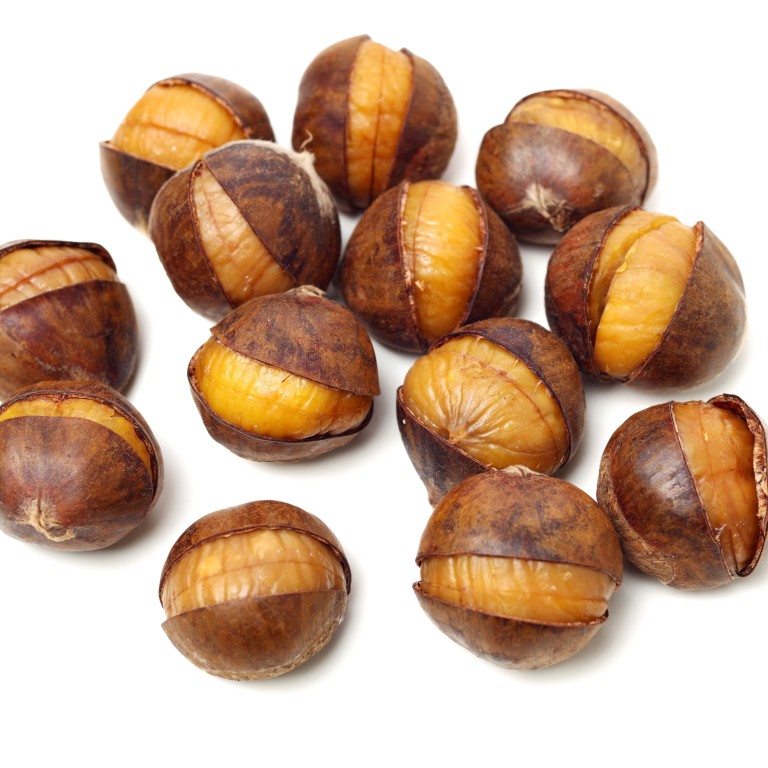 Chestnuts are a favourite street food in Hong Kong at this time of year, but chefs find a use for them in a wide variety of dishes. Photo: Shutterstock
