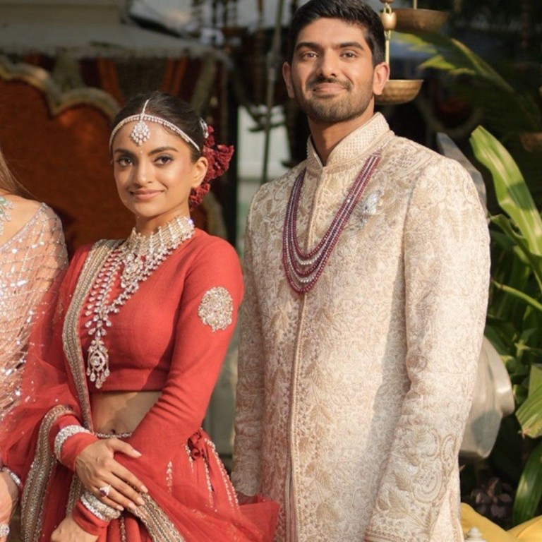 Netra Mantena and Vamsi Gadiraju tied the knot in a multi-million-dollar wedding in Udaipur. Photo: @aashniandco/Instagram
