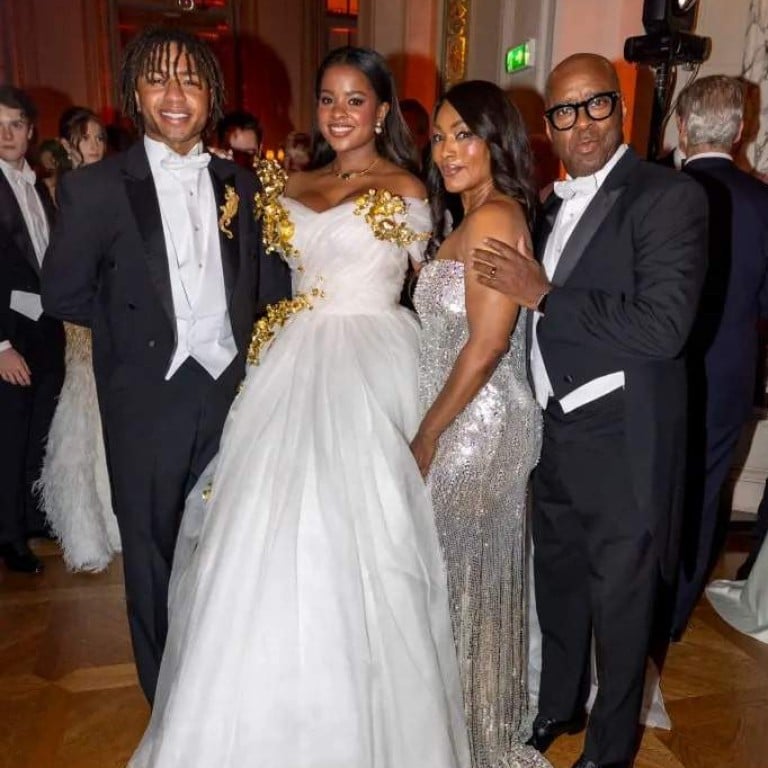 Bronwyn Vance with her parents, Angela Bassett and Courtney B. Vance, and twin brother Slater Vance, at the prestigious Le Bal des Débutantes. Photo: Le Bal