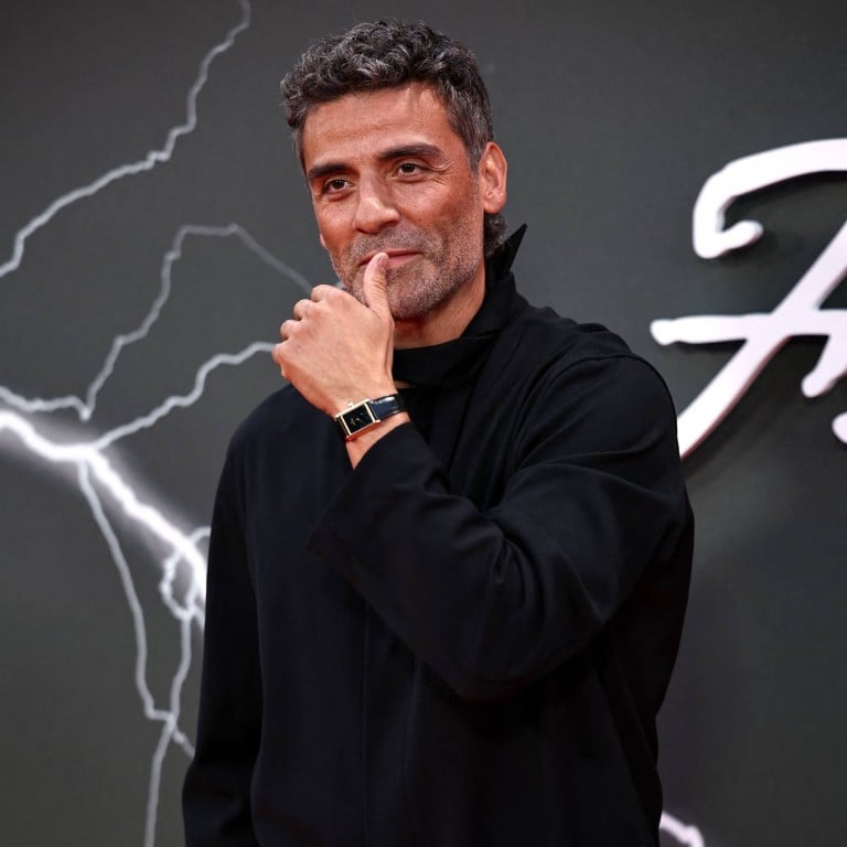 Oscar Isaac at the gala screening of Frankenstein during the 2025 BFI London Film Festival in October, with a Tank Louis Cartier on his wrist. Photo: AFP