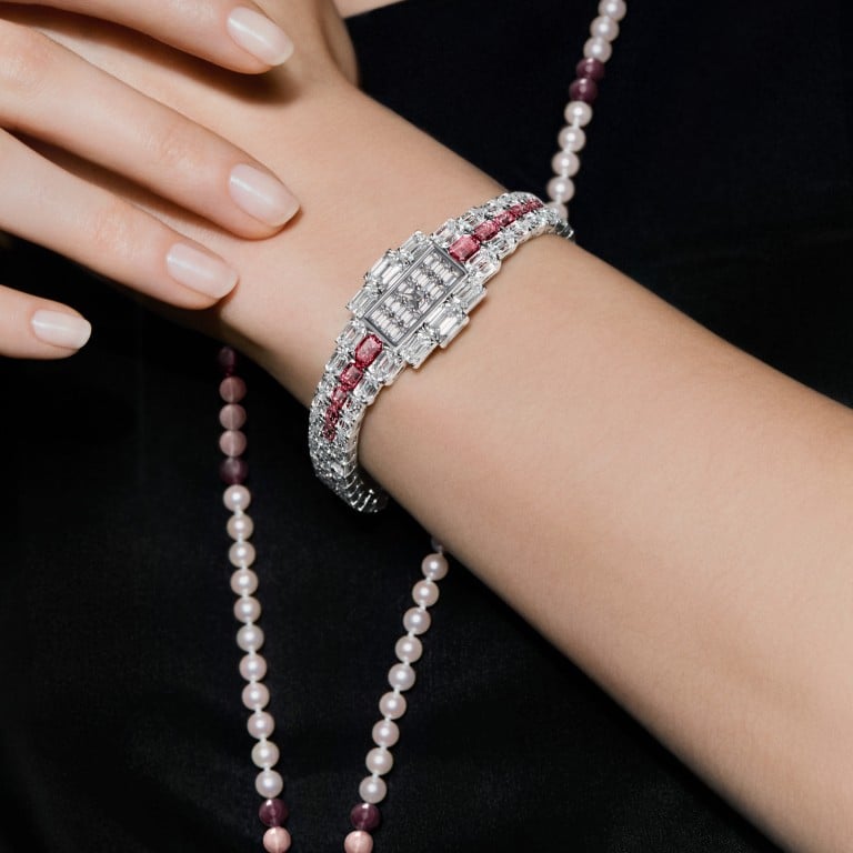 Vacheron Constantin’s The Grand Lady Kalla Ruby transforms from a necklace to a watch. Photo: Handout