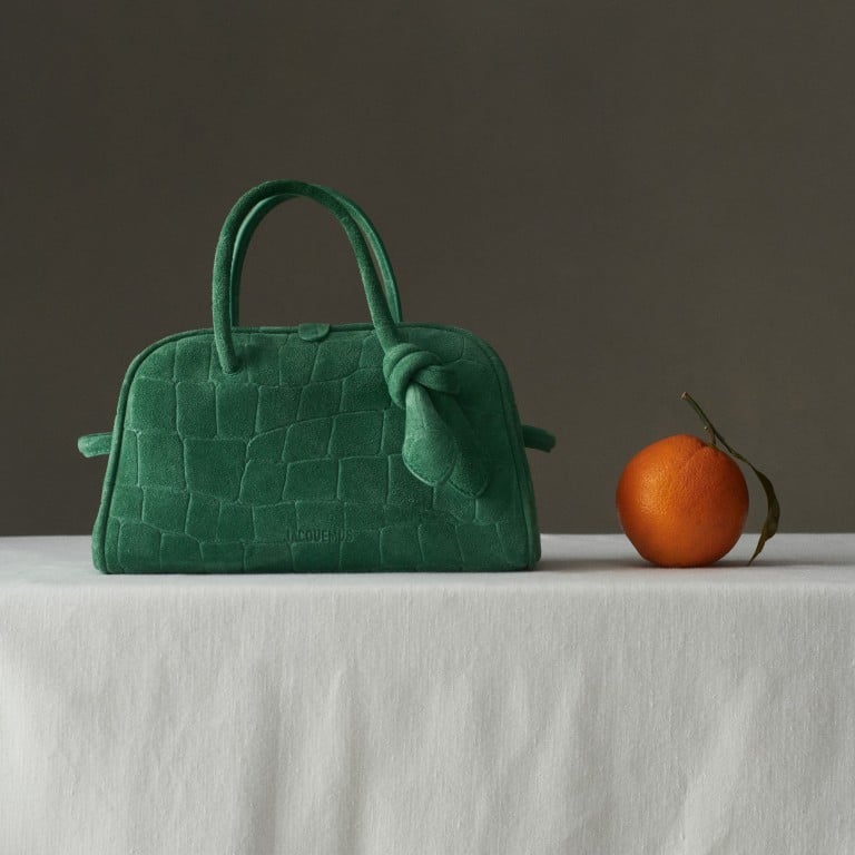 Jacquemus small Turismo bag in dark mint. Photo: Handout