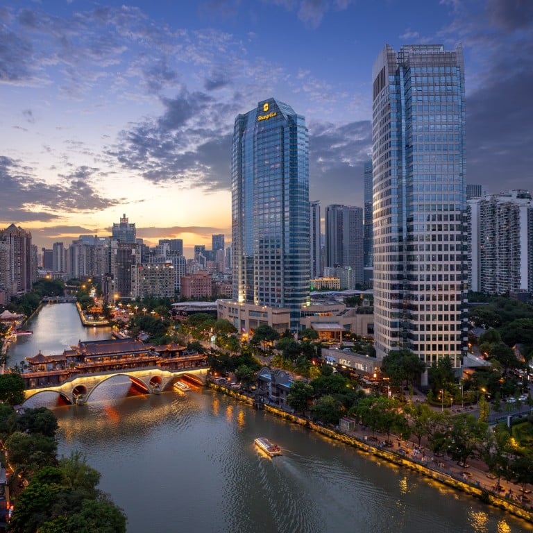 The Shangri-La Chengdu stands by the city’s river. Photo: Handout