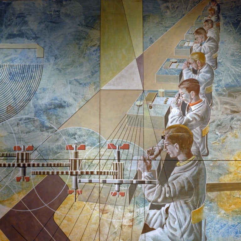 A fresco at the Musée International d’Horlogerie in Switzerland. Photo: Handout