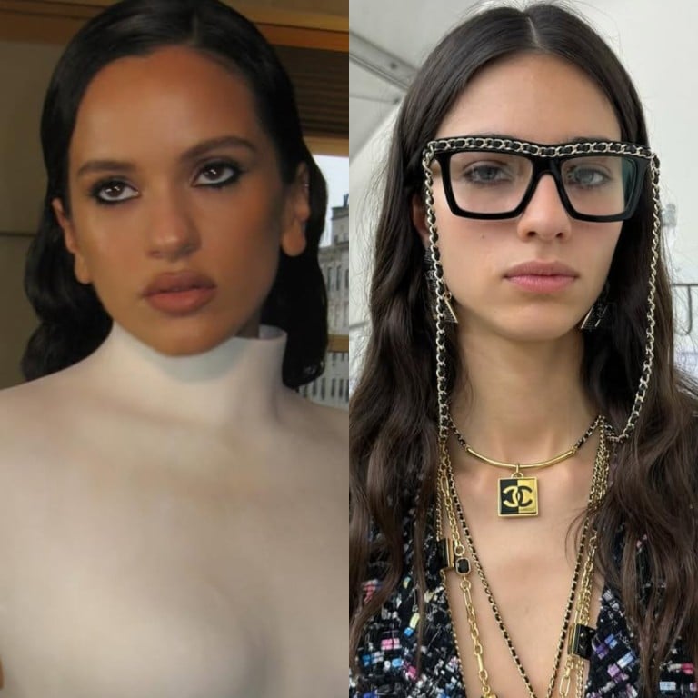 Singer Rosalía wearing Olivier Rousteing (left), Loli Bahia wearing Chanel. The pair are said to be a couple. Photos: @rosalia.vt, @lolibahiaa/Instagram