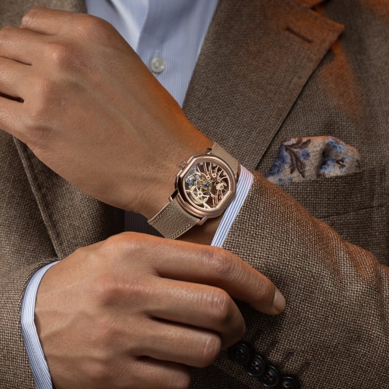 Daniel Roth’s Extra Plat Rose Gold Skeleton. Photo: Handout