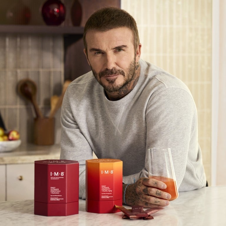 David Beckham is the face of wellness and longevity brand IM8, which he co-founded with Hong Kong’s Prenetics. Photo: Handout