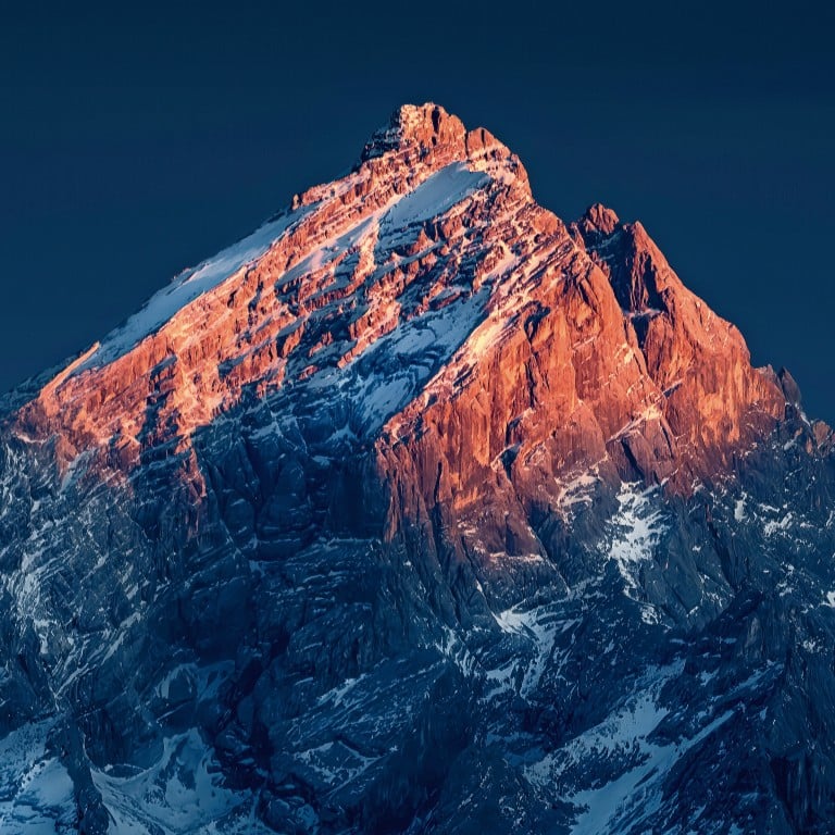 Last light on a mountaintop in Cortina d’Ampezzo, the northern Italian ski resort set to co-host the 2026 Winter Olympics with Milan. Photo: Handout