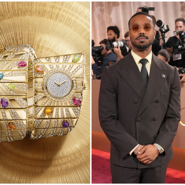 From left: Bulgari Tubogas Manchette unveiled at LVMH Watch Week 2026; Michael B. Jordan sports vintage Patek Philippe at the Golden Globes; MB&F presents the LM Sequential Flyback Evo in Titanium. Photos: Handout; AP
