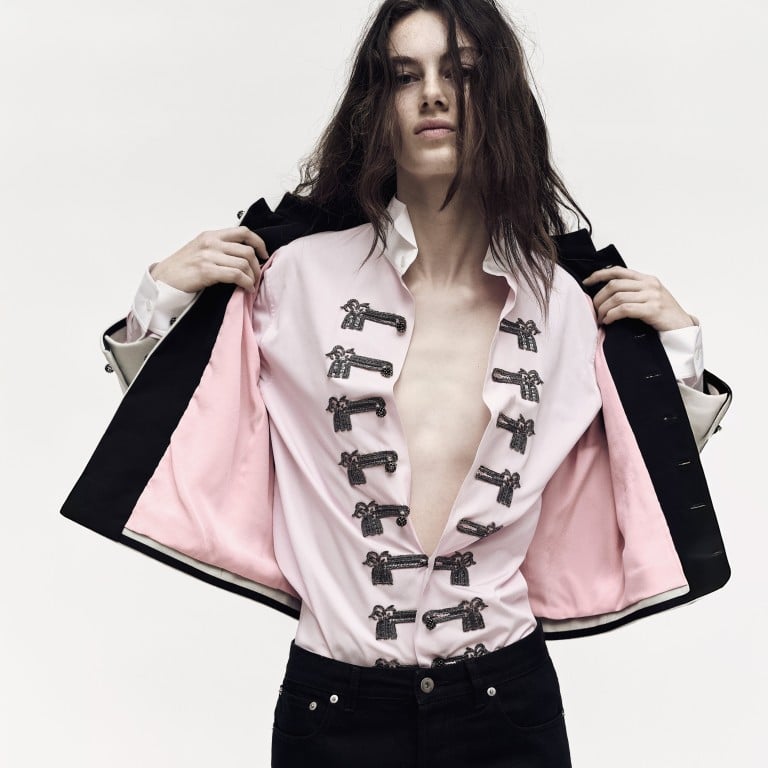 Jonathan Anderson reimagined Dior codes in pastel shades in his debut womenswear collection for the maison. Photography: Billy Kidd